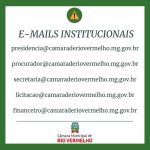 E-mails institucionais