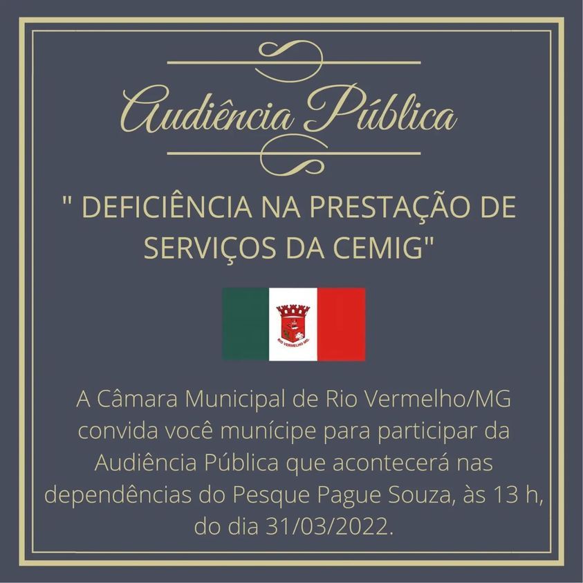 No momento, você está visualizando CONVITE – Audiência Pública