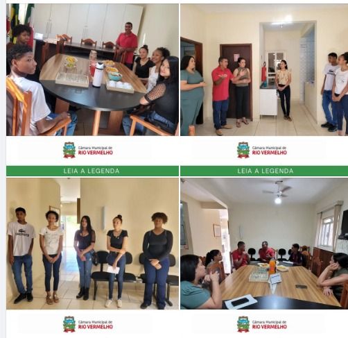 No momento, você está visualizando Hoje a Câmara Municipal de Rio Vermelho, MG, recebeu com grande alegria os adolescentes da terceira turma do Programa Adolescente Trabalhador.