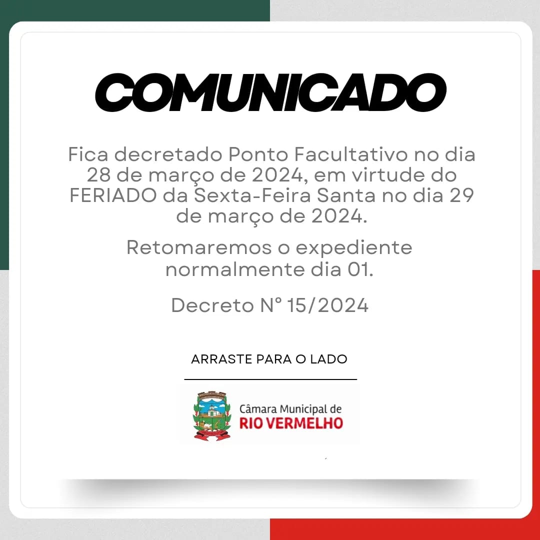 Leia mais sobre o artigo Comunicado!