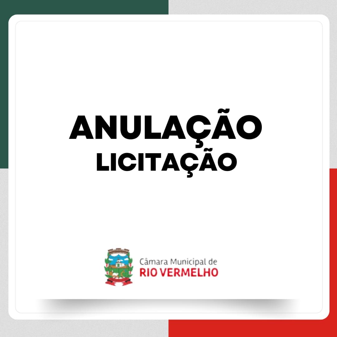 Leia mais sobre o artigo Aviso de Anulação de Licitação
